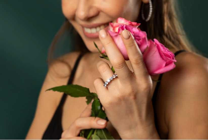 Lab-grown diamond wedding bands at ROCKRUSH — Jewelry Store in Manhattan